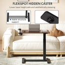 Hidden Casters Adjustable Bedside Table