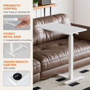 Hidden Casters Adjustable Bedside Table
