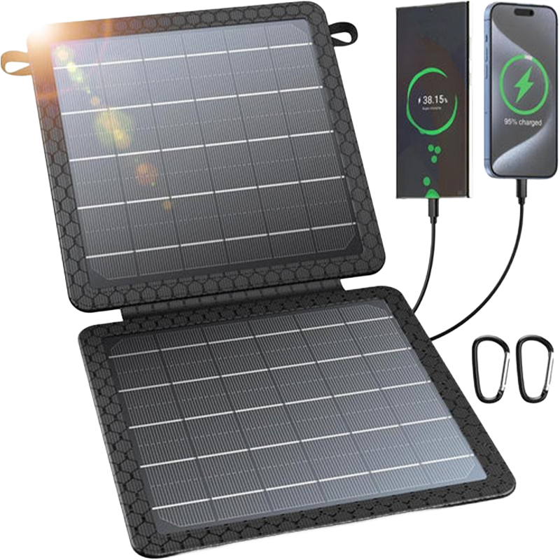 Sakerplus 10W Fast Charging Portable Solar Charger