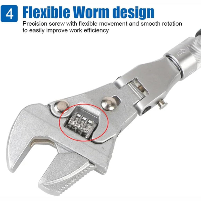 5-In-1 Adjustable Ratchet Wrench