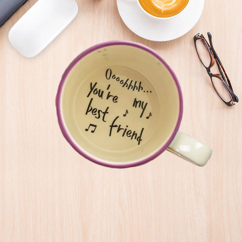 Hidden message mug for lovers