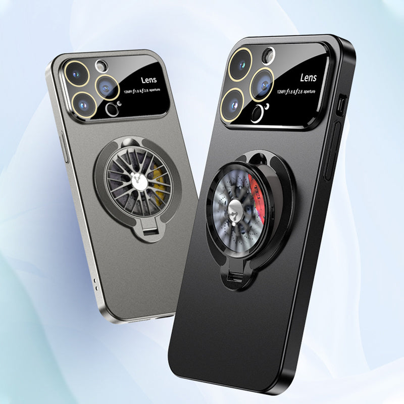 Rotating gyroscope phone case