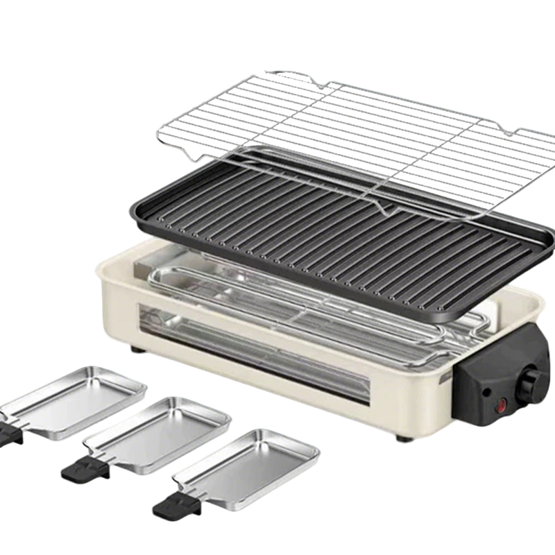 Removable Smokeless Electric Grill for Home Use