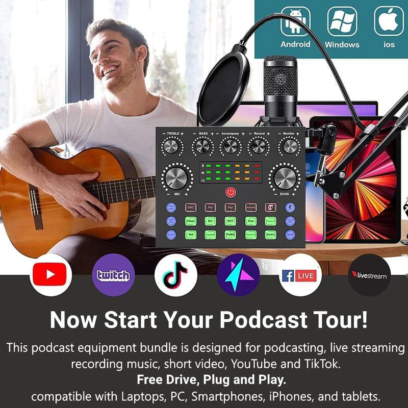 Live Sound Card Recording Kit