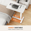 Hidden Casters Adjustable Bedside Table