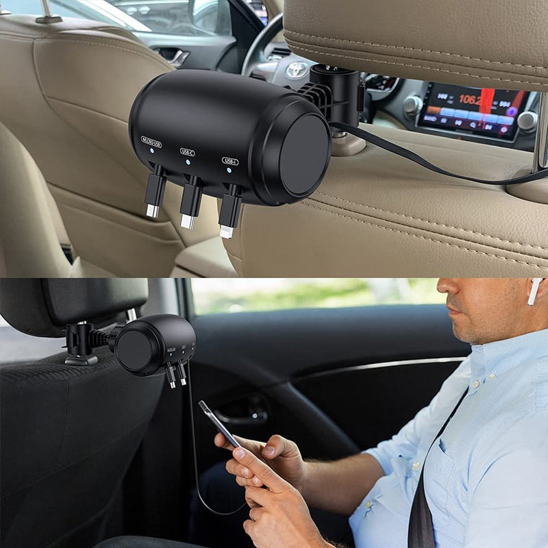 Retractable Backseat 3 in 1 Charger