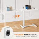 Hidden Casters Adjustable Bedside Table