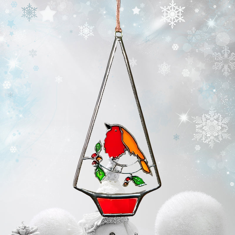 Stained Glass Christmas Ornament