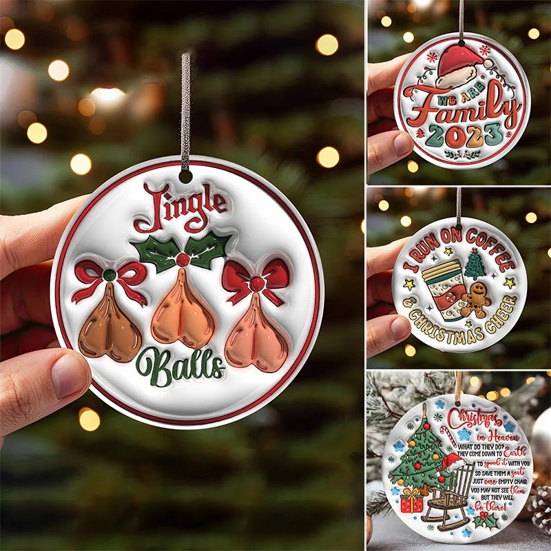 🤣Funny Christmas Ceramics Ornament