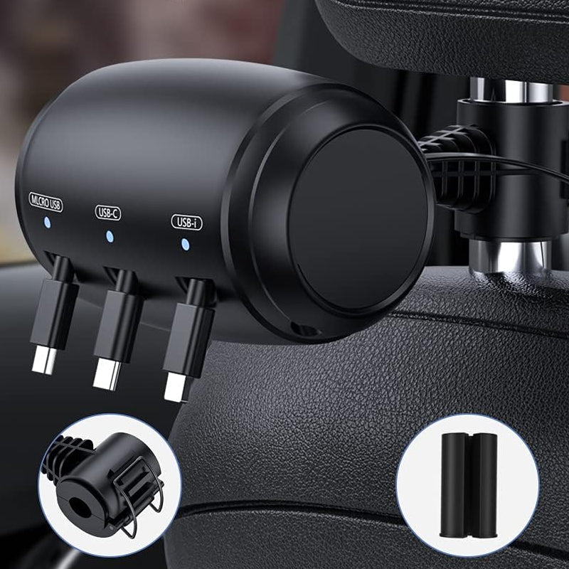 Retractable Backseat 3 in 1 Charger