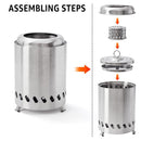 Portable Smokeless Tabletop Firepit