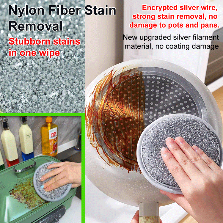 Double-sided steel wire sponge wipe(10pcs)