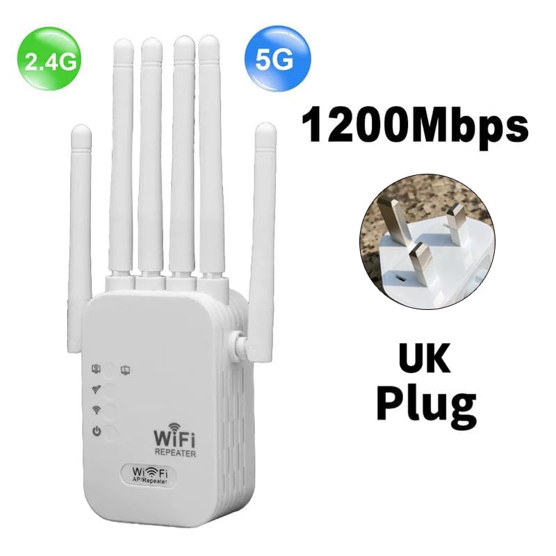 Upgraded 6-Antenna WiFi Extender