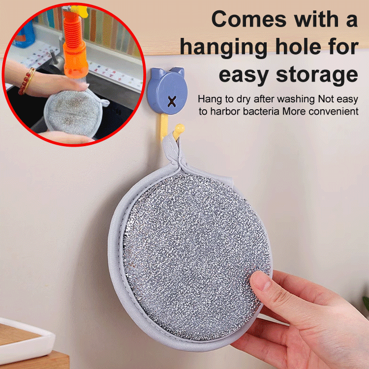 Double-sided steel wire sponge wipe(10pcs)