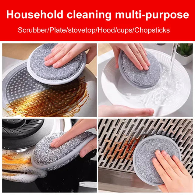 Double-sided steel wire sponge wipe(10pcs)