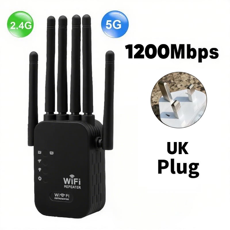 Upgraded 6-Antenna WiFi Extender