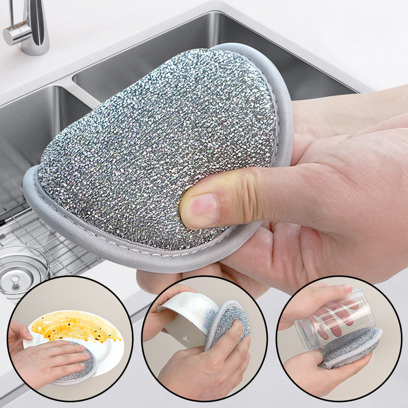 Double-sided steel wire sponge wipe(10pcs)